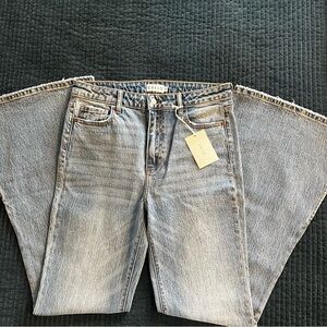 Cello Women’s Split Flare Blue Jeans